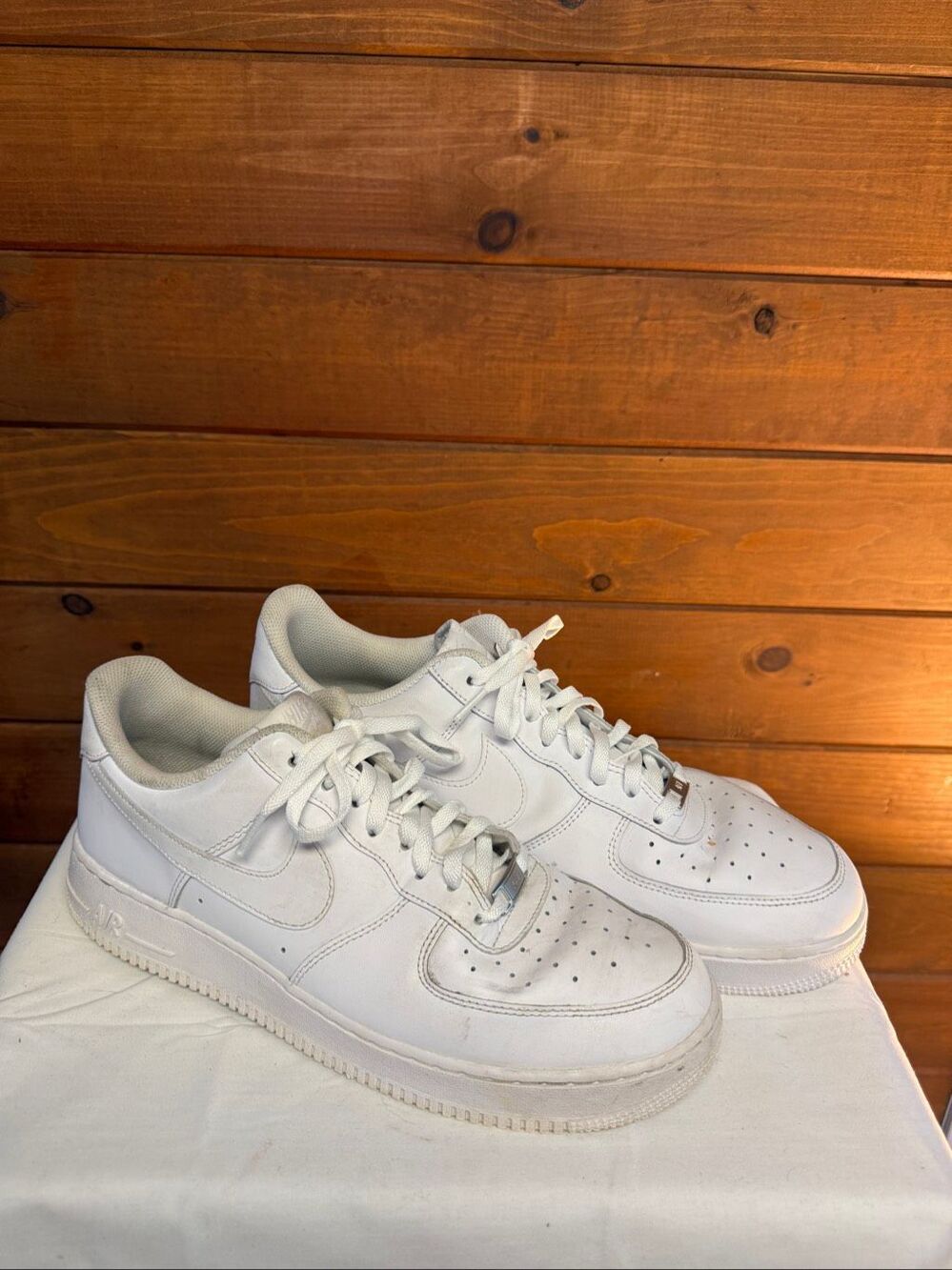 Nike Mens Air Force 1 '07 "Triple White Sz 14 CW2288-111